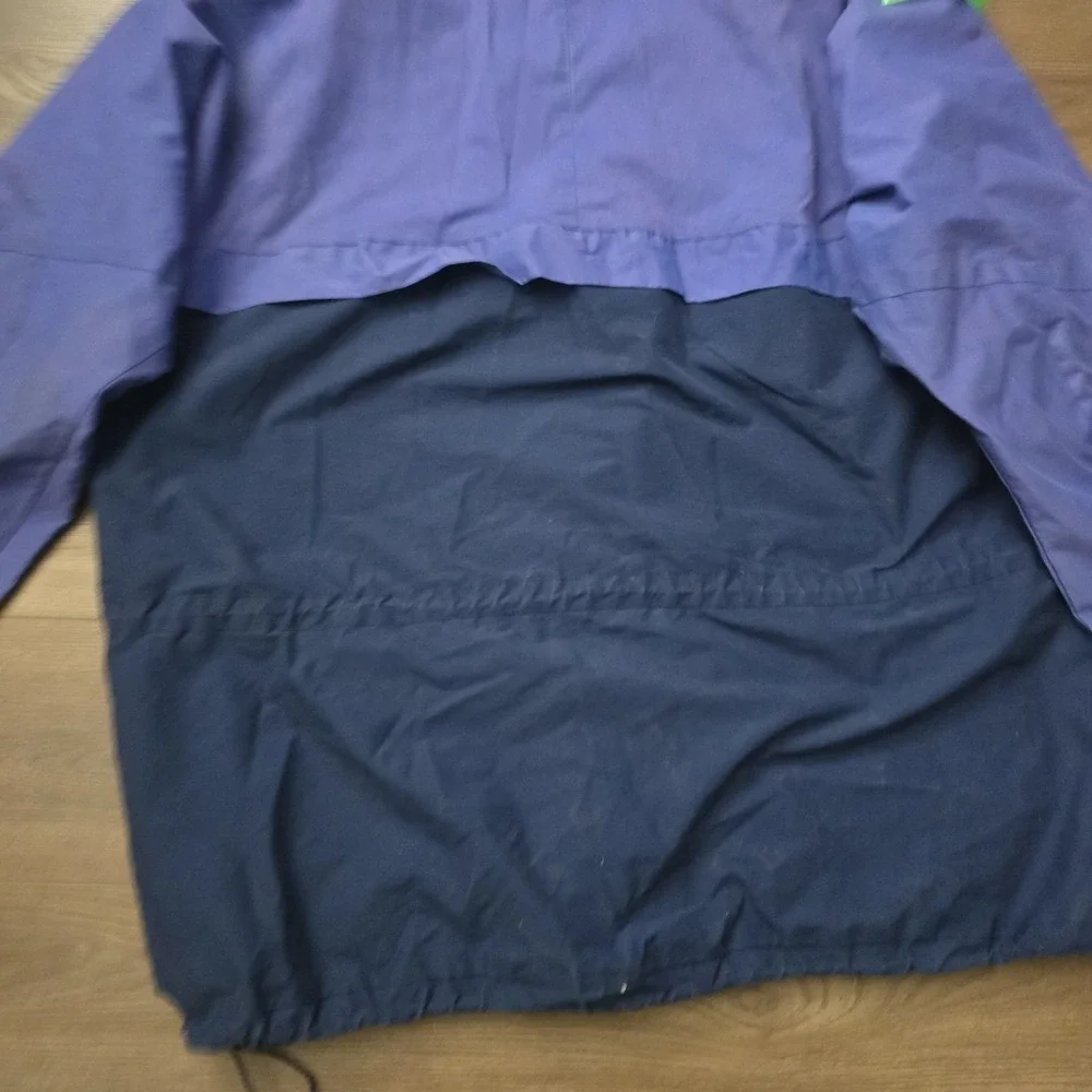 Vintage Nautica Competition XXL Jacket Blue Colorblock 90s Sailing Ski Snow